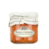 Koncentraty warzywne, przeciery - Krokus Pasta z papryki z suszonymi pomidorami bezglutenowa 180 g - miniaturka - grafika 1