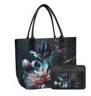 Torebki damskie - Zestaw Bertoni duża torba filcowa Lady XL Perla + organizer - miniaturka - grafika 1