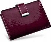 Etui na dokumenty i karty - Skórzane etui na karty dokumenty dowód wizytówki eleganckie skóra naturalna - miniaturka - grafika 1