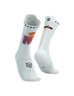 Skarpetki kolarskie - COMPRESSPORT Skarpetki rowerowe PRORACING SOCKS V4 BIKE IRONMAN 2025 white/sunset - miniaturka - grafika 1