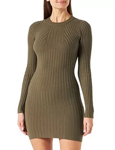 VERO MODA Sukienka damska VMKIKI LS O-Neck GA NOOS Sukienka Ivy Green, S - Sukienki - miniaturka - grafika 1