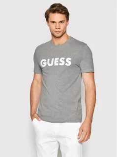 Koszulki męskie - GUESS T-Shirt M2YI42 J1311 Szary Slim Fit - grafika 1