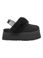 Kapcie damskie - UGG Skórzane kapcie "Funkette" w kolorze czarnym - miniaturka - grafika 1