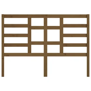 Lumarko Wezgłowie łóżka, miodowy brąz,156x4x104 cm, lite drewno sosnowe - Inne meble do sypialni - miniaturka - grafika 5