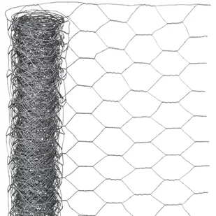 Outsideliving Nature Siatka druciana dla kur, szara, 0,5x10 m, 6050221 - Ogrodzenia - miniaturka - grafika 1