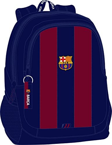 Safta M665 F.C. BARCELONA Plecak szkolny dla dzieci, idealny dla dzieci w różnym wieku, wygodny i wszechstronny, jakość i wytrzymałość, 32x16x44, unisex dzieci, granatowy/czerwony, standardowy,