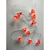 Oświetlenie świąteczne - lampki 20 LED czapki Mikołaja 190 cm - miniaturka - grafika 1