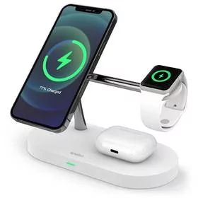 Epico Bezprzewodowa ładowarka Spello by Epico 3in1 Magnetic Wireless Charging Stand 9915101100151 Biała - Stacje dokujące do telefonów - miniaturka - grafika 1