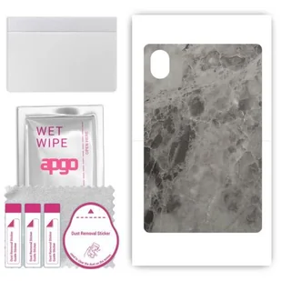 folia naklejka skórka strukturalna na TYŁ do Huawei MatePad 11.5 PaperMatte - Marmur Czarny - apgo SKINS - Akcesoria do tabletów i e-booków - miniaturka - grafika 1
