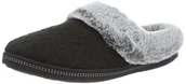 Kapcie damskie - Skechers Damskie kapcie Cozy Campfire Home Essential, Czarny sweter dzianinowy sztuczne futro, 40 EU - miniaturka - grafika 1