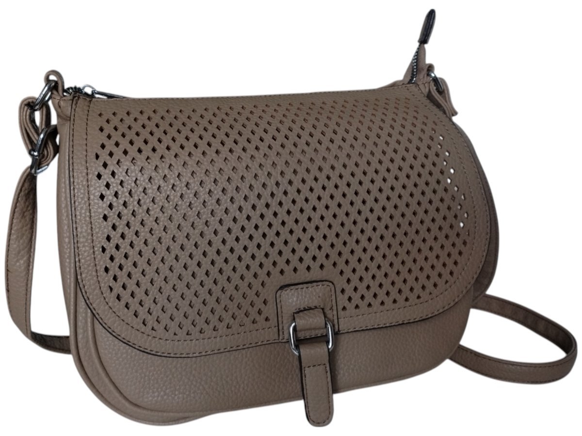 Torebka Damska, Miejska Mała Listonoszka Na Ramię, Kolor Brązowy