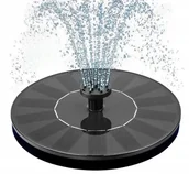 Inne akcesoria do nawadniania - Fontanna pływająca solarna 15cm pompka wodna ogrodowa do oczka wodnego - miniaturka - grafika 1