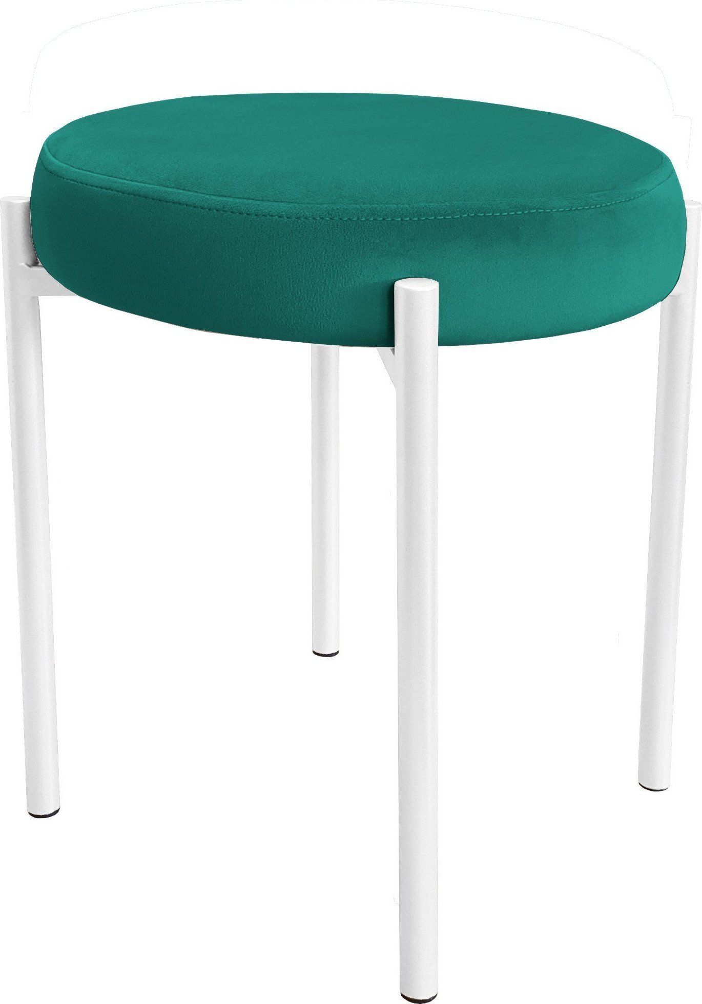 Atos TABORET DIOR STOŁEK LOFT metal podstawa biała MG20