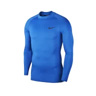 Koszulki sportowe męskie - KOSZULKA męska NIKE TOP TIGHT LS MOCK - miniaturka - grafika 1