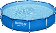Baseny ogrodowe - Bestway Basen stelażowy Steel Pro 366cm (56706) - miniaturka - grafika 1