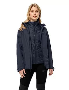 Jack Wolfskin Damska kurtka Glaabach 3ln1, Night Blue, XXL (DE) - Kurtki damskie - miniaturka - grafika 1