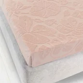 Prześcieradła - Prześcieradło frotte bez gumki Tulipan 150x205 ZWOLTEX pudrowe GRUBE - miniaturka - grafika 1