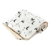 Koce i narzuty dla dzieci - LA MILLOU CIEPŁY KOCYK - L - BRIGHT LUNA - SAND VELVET - miniaturka - grafika 1