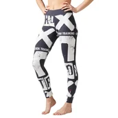 Legginsy - Legginsy Reebok Boldface damskie getry sportowe termoaktywne-2XS - miniaturka - grafika 1