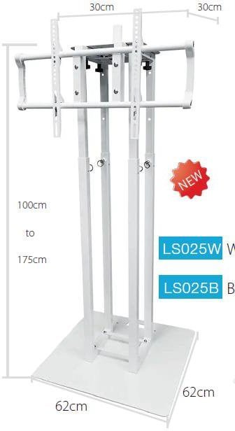 Hardman Biały totem 100-175cm PTS25W-TV z akcesoriami one size