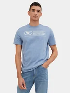 Koszulki męskie - Tom Tailor T-Shirt 1035611 Błękitny Regular Fit - miniaturka - grafika 1