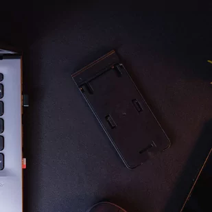 Regulowany stojak uchwyt Alogy składana podstawka na biurko na telefon/ tablet Czarna - Statywy fotograficzne - miniaturka - grafika 4