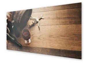 Panel kuchenny HOMEPRINT Lampka czerwonego wina 120x60 cm - Dekoracje domu - miniaturka - grafika 1