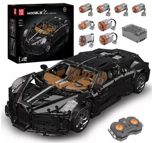 Mould king 13163 Technic RC Bugatti La Voiture Noire ZDALNIE STEROWANY DUŻY - Klocki - miniaturka - grafika 1