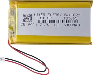 Akumulator Li-Poly innCraft 3000mAh 3.7V JST 103665 - Ładowarki i akumulatory - miniaturka - grafika 1