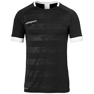 uhlsport Division 2.0 męska koszulka piłkarska z krótkim rękawem, odzież treningowa, czarno-biała, 152 - Koszulki sportowe męskie - miniaturka - grafika 1