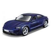 Samochody i pojazdy dla dzieci - Bburago Porsche Taycan Turbo S Blue 1:24 - miniaturka - grafika 1