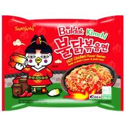 Kuchnie świata - Samyang Ramyun o smaku ostrego kurczaka z kimchi, ogniście ostry 135g - - miniaturka - grafika 1