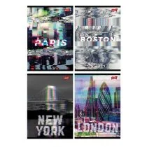St. Majewski Zeszyt A5/60K linia Glitched City (10szt) - Zeszyty szkolne - miniaturka - grafika 1