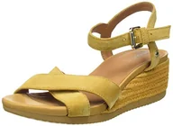 Espadryle damskie - Geox D Ischia Corda Espadryle Kobiety, Brązowy (Mustard), 36 EU - miniaturka - grafika 1