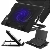 Chłodzenie procesora - PODSTAWKA POD LAPTOPA CHŁODZĄCA REGULOWANA 9 - 17 CALi - miniaturka - grafika 1