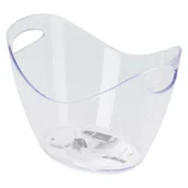 Akcesoria do lodu - Cooler do szampana z przezroczystego tworzywa 27x20x19,6 cm - miniaturka - grafika 1