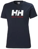 Koszulki i topy damskie - Helly Hansen Helly-Hansen Damska koszulka z logo Hh z krótkim rękawem, 598 Navy, S 34112 - miniaturka - grafika 1