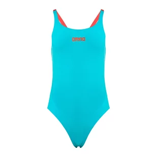 Strój kąpielowy jednoczęściowy damski arena Team Swim Tech Solid niebieski 004763/840 34 - Stroje kąpielowe dla dziewczynek - miniaturka - grafika 1