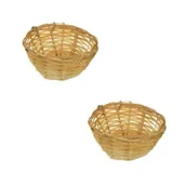 Klatki i wyposażenie dla ptaków - AniOne Gniazdo bambusowe dla kanarka 2 - miniaturka - grafika 1