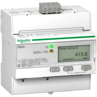 Schneider A9MEM3455 IEM3455 licznik energii, modbus, 1 DI, 1 DO, LVCT A9MEM3455 - Liczniki energii elektrycznej - miniaturka - grafika 1