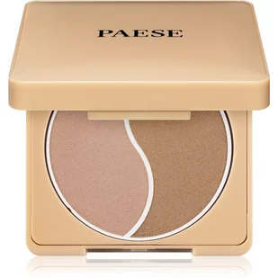 Paese PAESE - Self Glow Bronzing Powder - Podwójny puder brązujący - 6 g - LIGHT - Bronzery i konturowanie twarzy - miniaturka - grafika 1