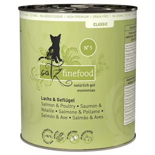 Catz Finefood w puszce, 6 x 800 g - Łosoś i drób - Mokra karma dla kotów - miniaturka - grafika 1