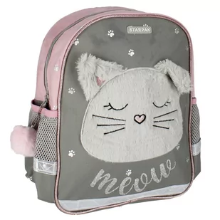 Starpak Plecak szkolno-wycieczkowy. S-MID. Plush Cat 486380 - Plecaki szkolne i tornistry - miniaturka - grafika 1
