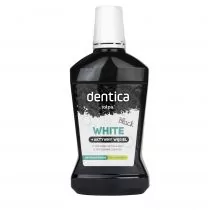 Dentica Dentica, Black White Aktywny Węgiel, płyn do higieny jamy ustnej, 500 ml - Płyny do płukania jamy ustnej - miniaturka - grafika 1