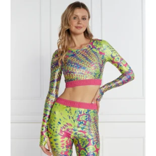 Versace Jeans Couture Top MAGLIETTA | Slim Fit - Koszulki i topy damskie - miniaturka - grafika 1