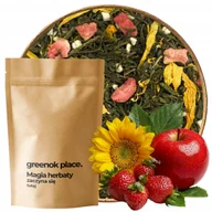 Herbata - Herbata zielona Truskawka Jabłko 1000g sencha truskawkowa Aromatyczna - miniaturka - grafika 1