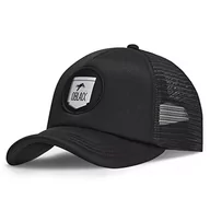 Czapki męskie - Męskie Czapki Oblack Classic Total Black Damskie Regulowana czapka baseballowa z siatką - Trucker Hat - miniaturka - grafika 1
