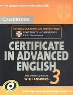Książki do nauki języka angielskiego - Cambridge Certificate in Advanced English 3 - miniaturka - grafika 1