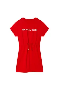 Michael Kors sukienka bawełniana dziecięca kolor czerwony mini rozkloszowana - Sukienki - miniaturka - grafika 1