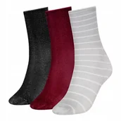 Skarpetki damskie - Tommy hilfiger damskie skarpety skarpetki 3p wielokolorowe - miniaturka - grafika 1